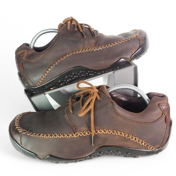 Wolverine ICS Weston Moc Toe Casual Leather Sneakers Brown W05822 Men's 10M - Picture 1 of 11